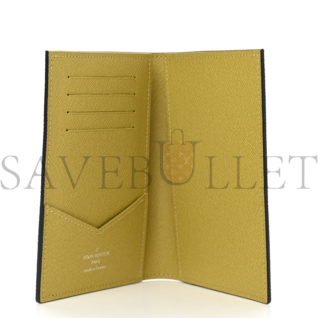 LOUIS VUITTON DAMIER GRAPHITE STAMPS PASSPORT COVER OLIVE N64604 (14*10*2.5cm)